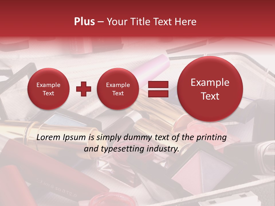 Case Full Of Makeup PowerPoint Template
