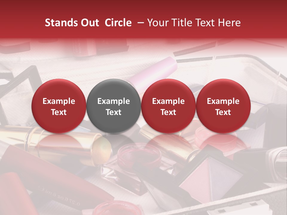 Case Full Of Makeup PowerPoint Template