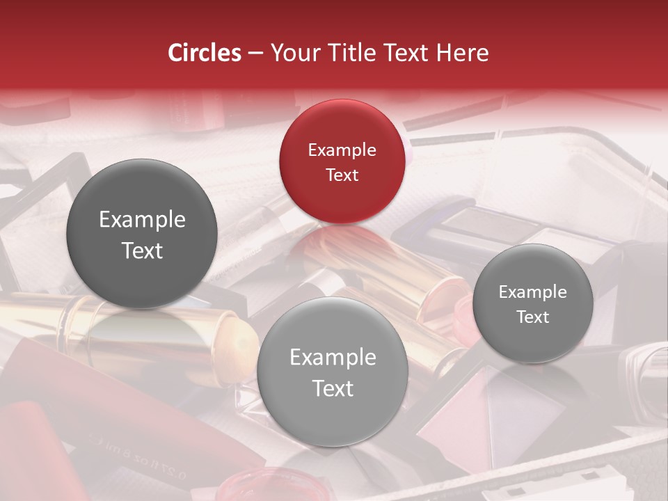 Case Full Of Makeup PowerPoint Template