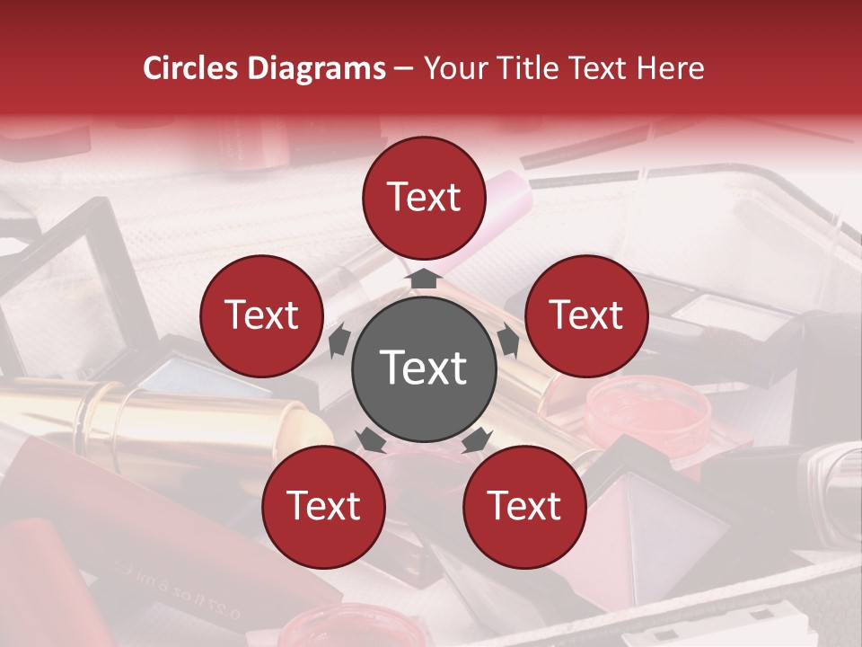 Case Full Of Makeup PowerPoint Template