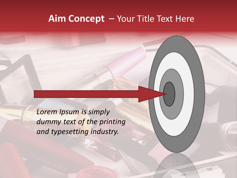 Case Full Of Makeup PowerPoint Template