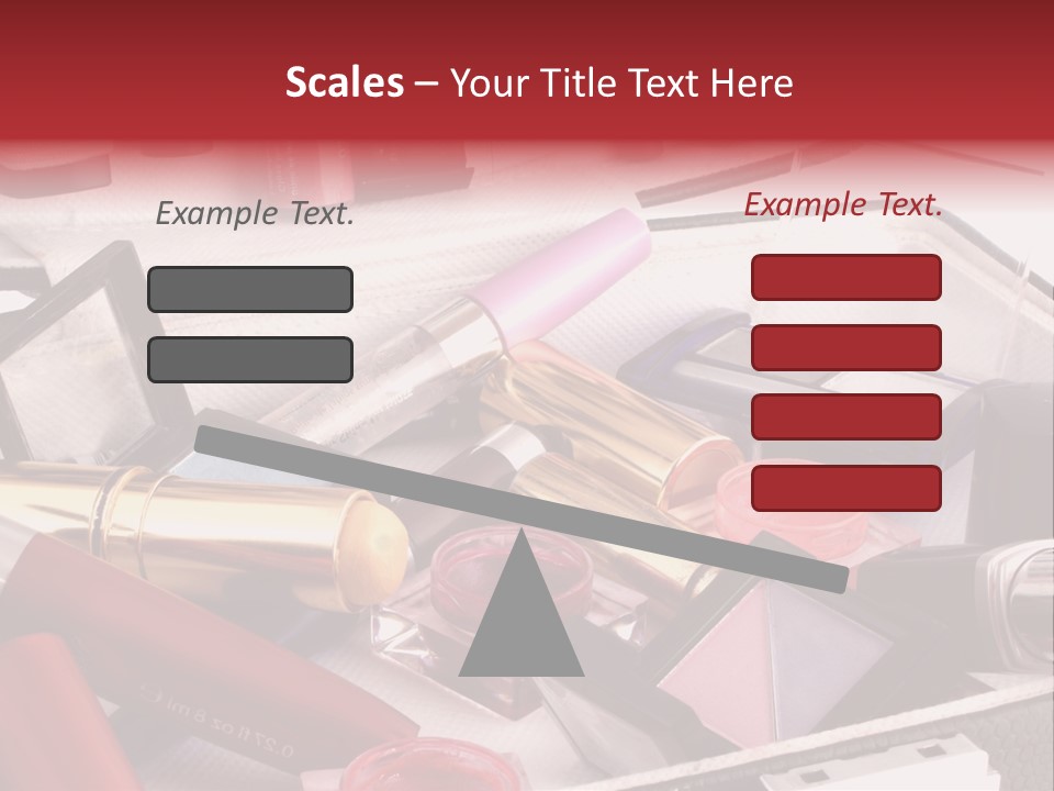 Case Full Of Makeup PowerPoint Template