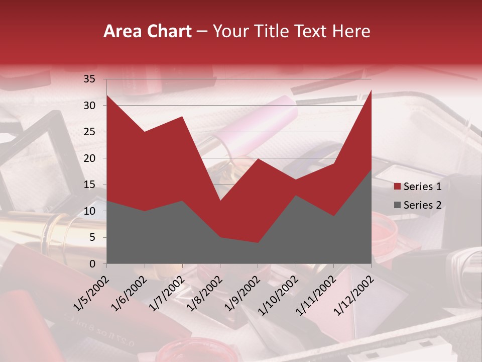 Case Full Of Makeup PowerPoint Template
