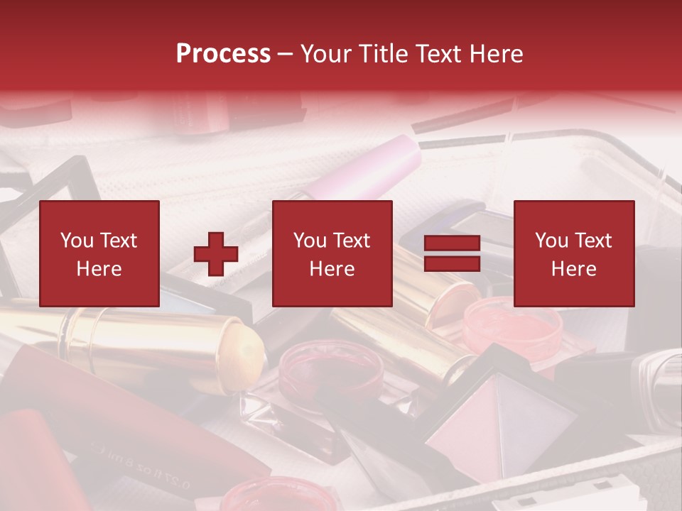 Case Full Of Makeup PowerPoint Template