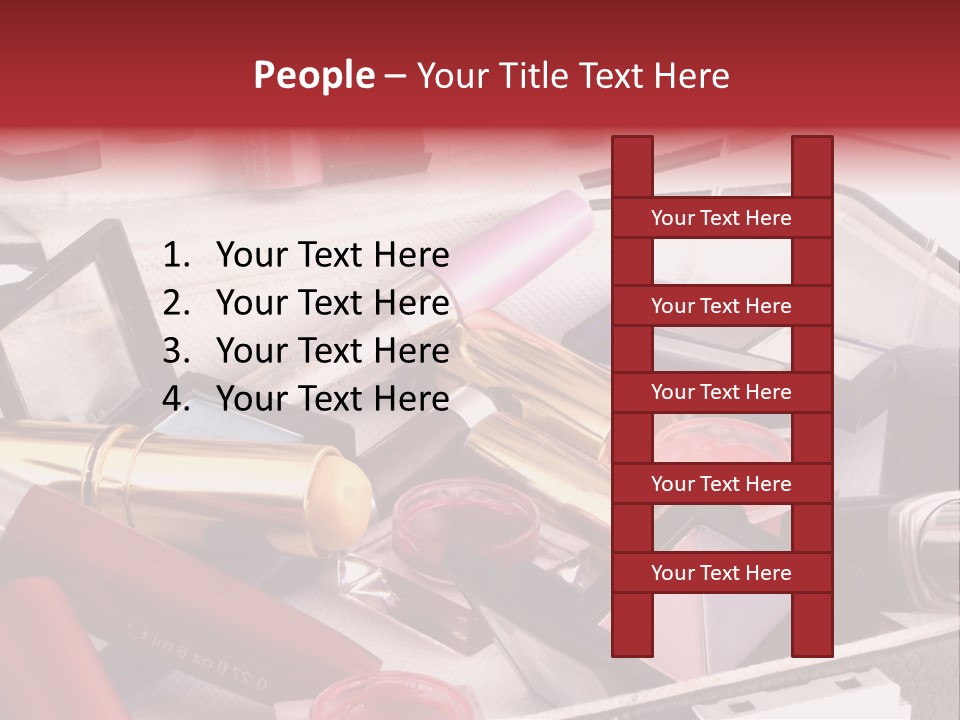 Case Full Of Makeup PowerPoint Template