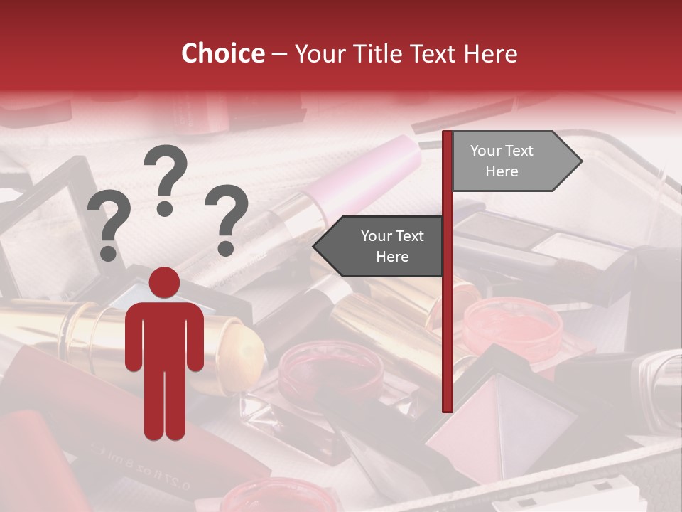 Case Full Of Makeup PowerPoint Template