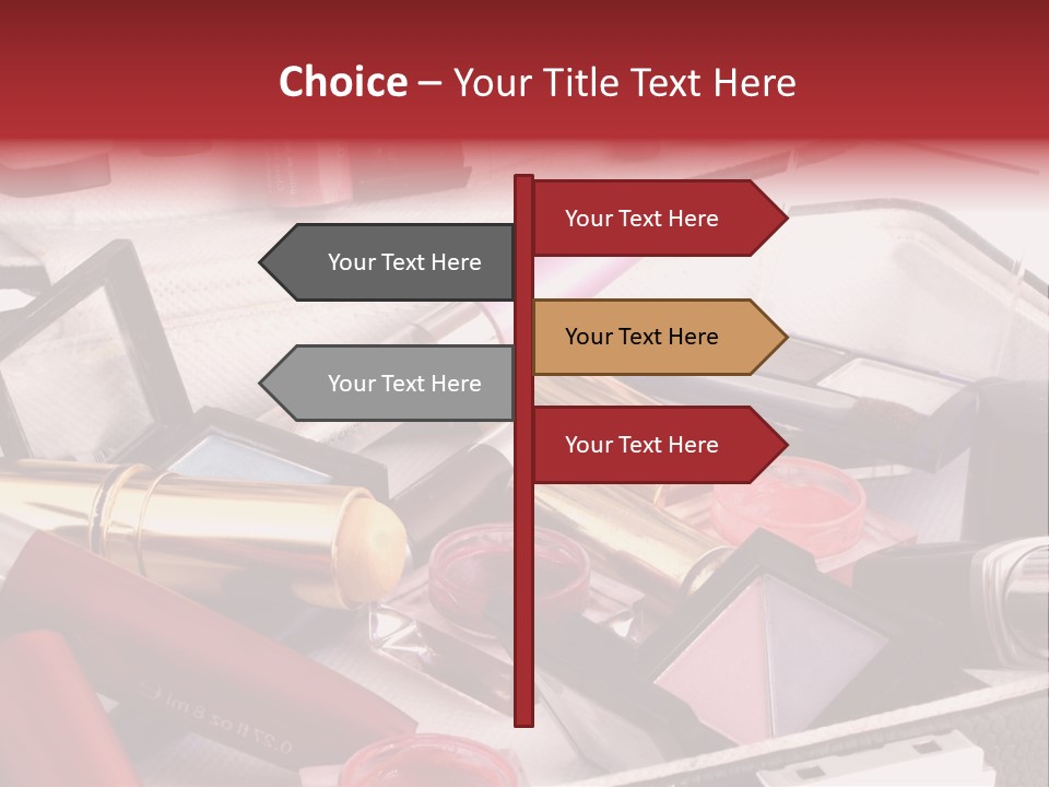 Case Full Of Makeup PowerPoint Template