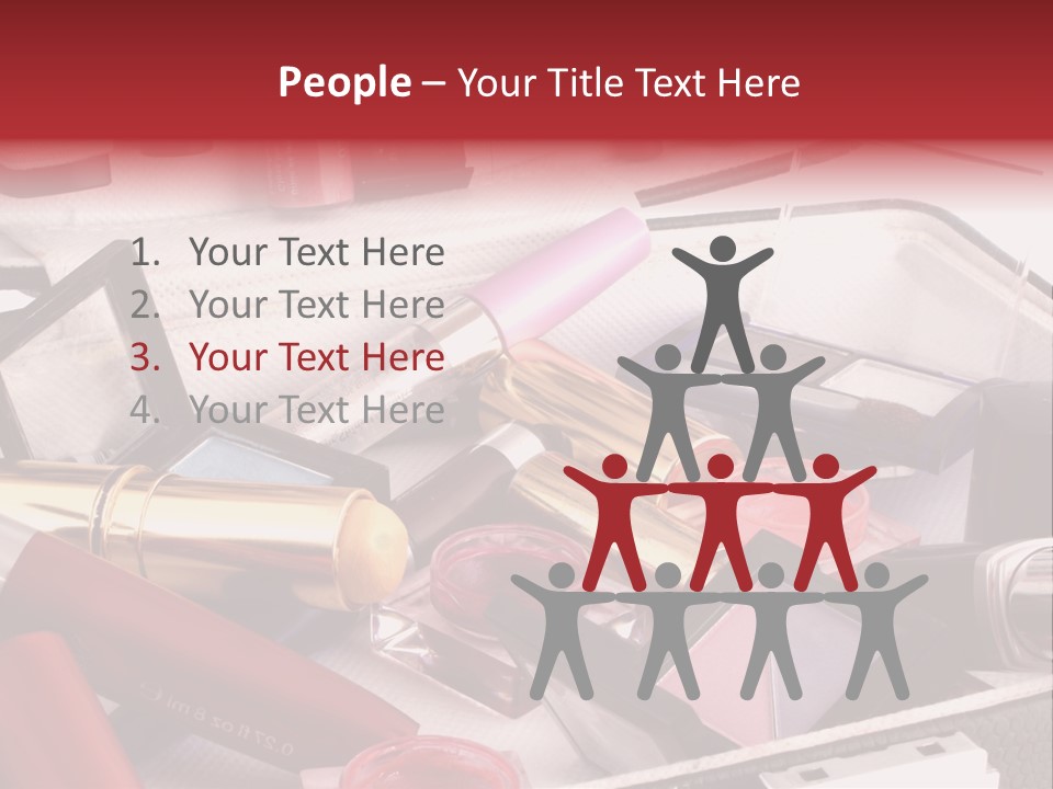 Case Full Of Makeup PowerPoint Template