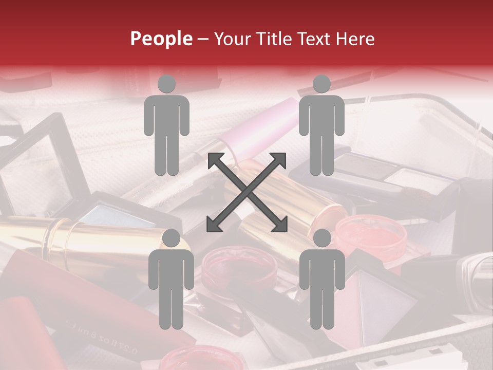 Case Full Of Makeup PowerPoint Template