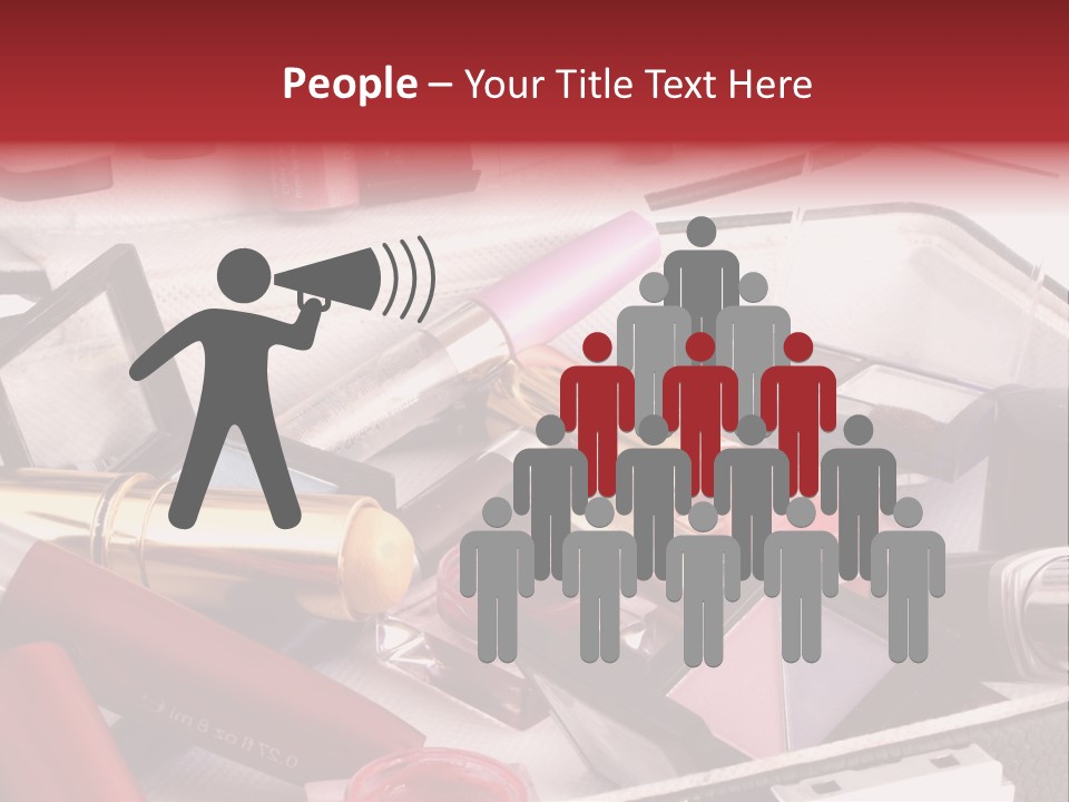 Case Full Of Makeup PowerPoint Template