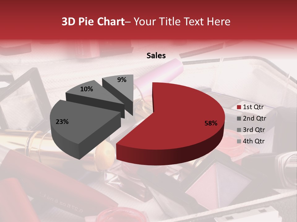 Case Full Of Makeup PowerPoint Template