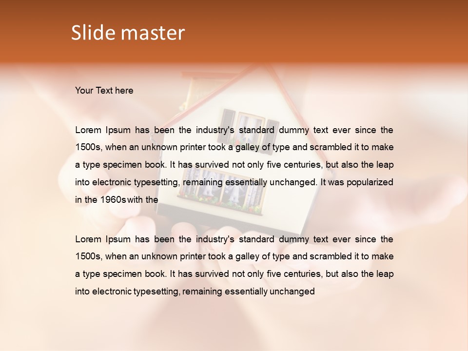 The House In Human Hands PowerPoint Template