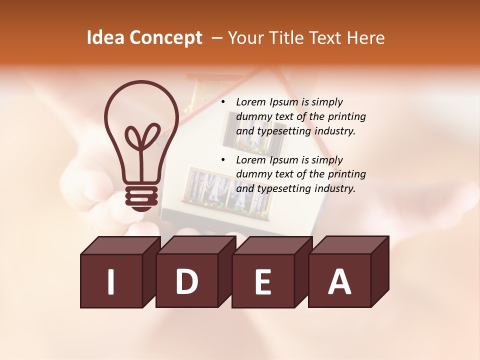 The House In Human Hands PowerPoint Template