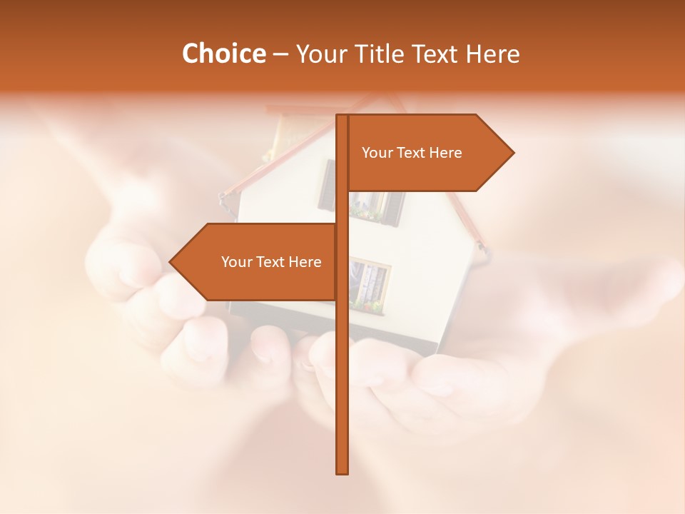 The House In Human Hands PowerPoint Template