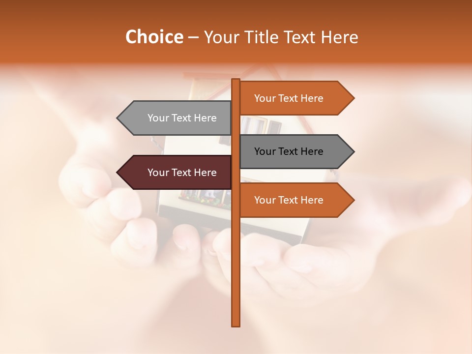 The House In Human Hands PowerPoint Template