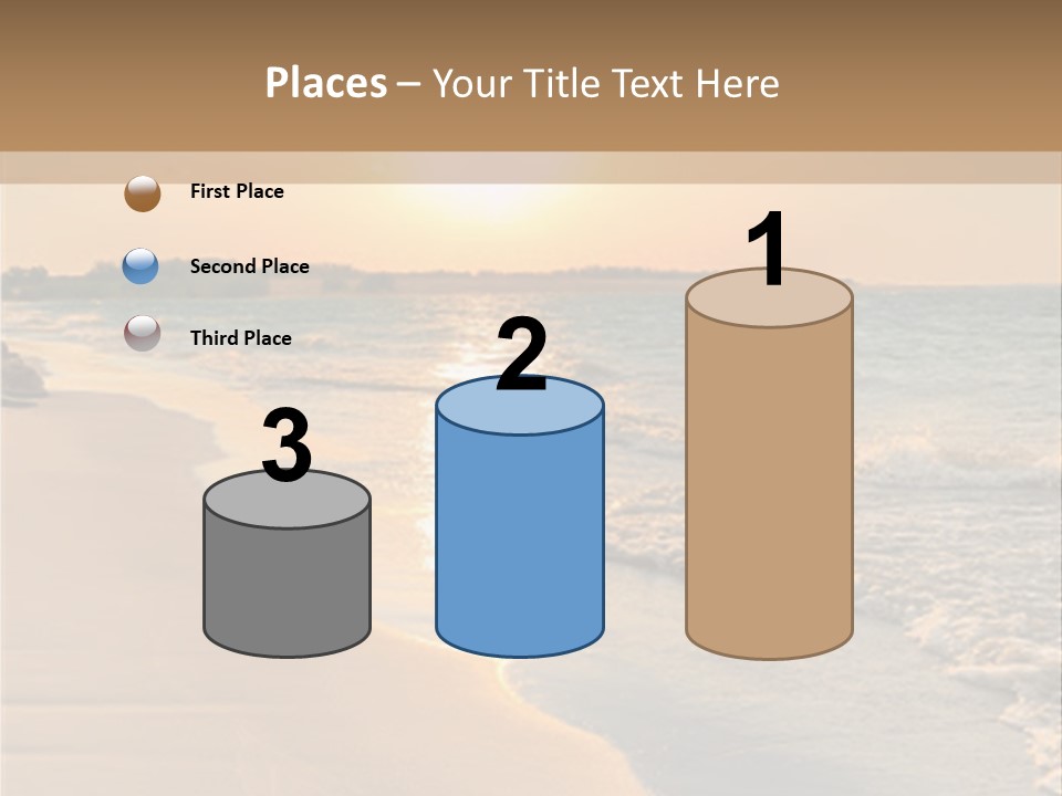 Tranquil Beach Sunset PowerPoint Template