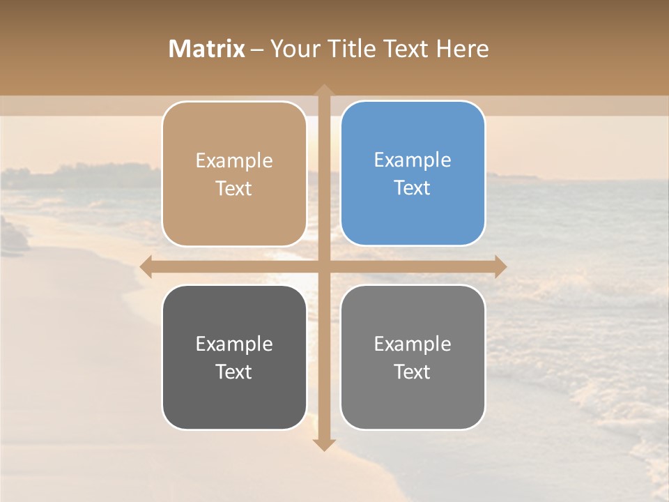 Tranquil Beach Sunset PowerPoint Template