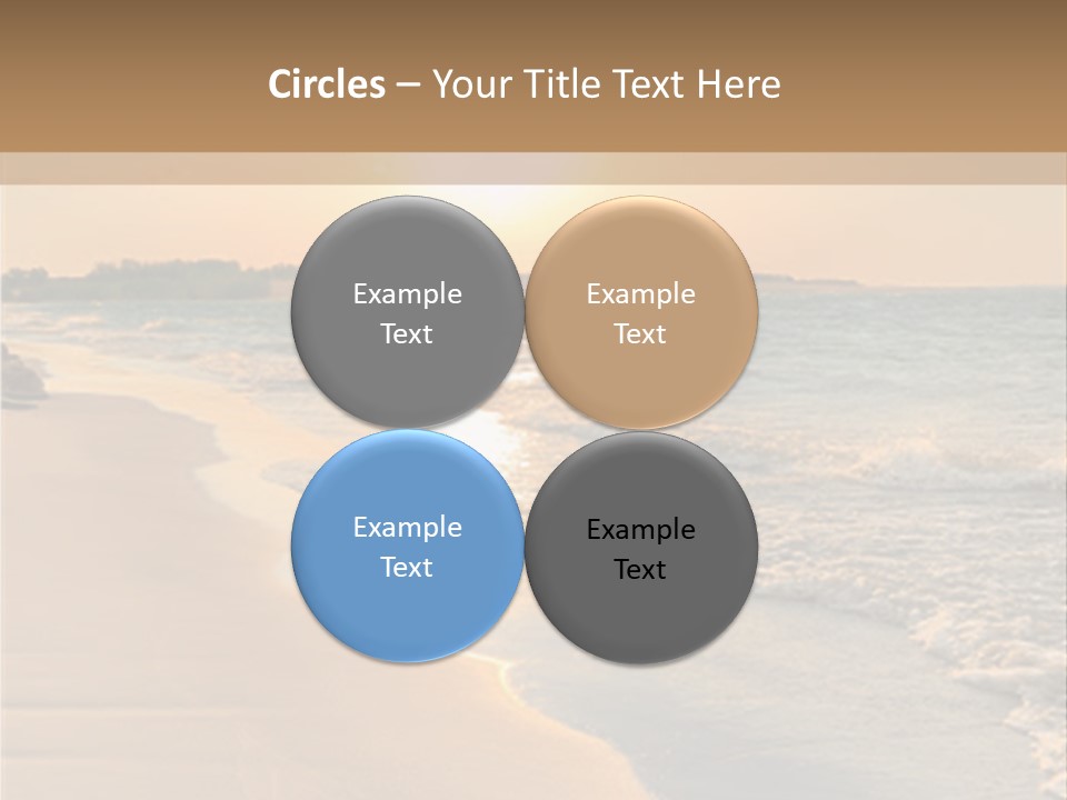 Tranquil Beach Sunset PowerPoint Template