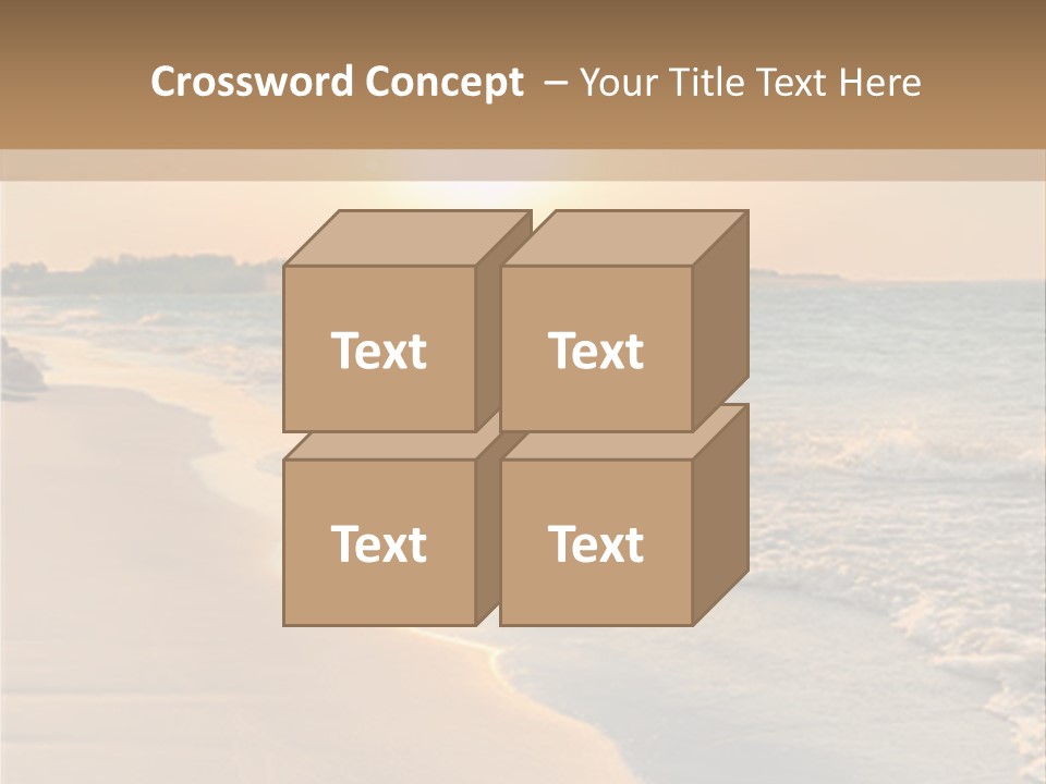 Tranquil Beach Sunset PowerPoint Template