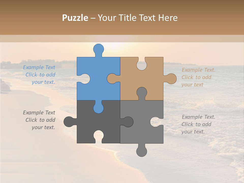 Tranquil Beach Sunset PowerPoint Template