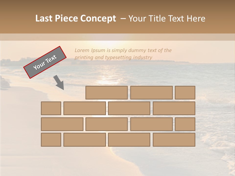 Tranquil Beach Sunset PowerPoint Template