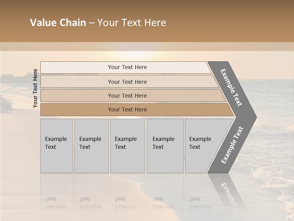 Tranquil Beach Sunset PowerPoint Template