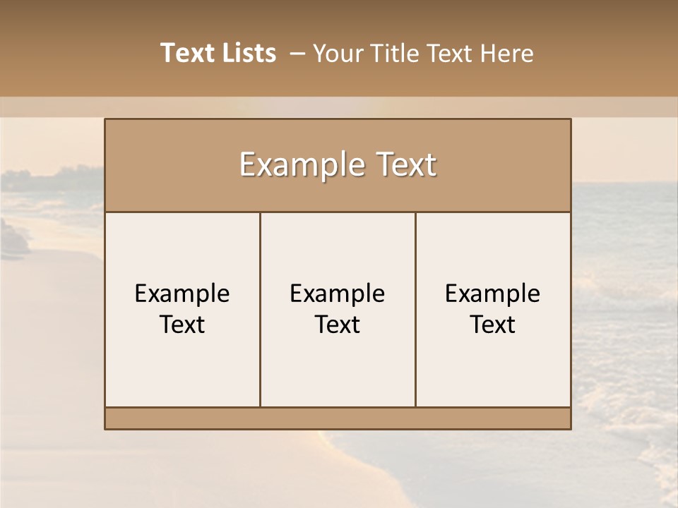 Tranquil Beach Sunset PowerPoint Template