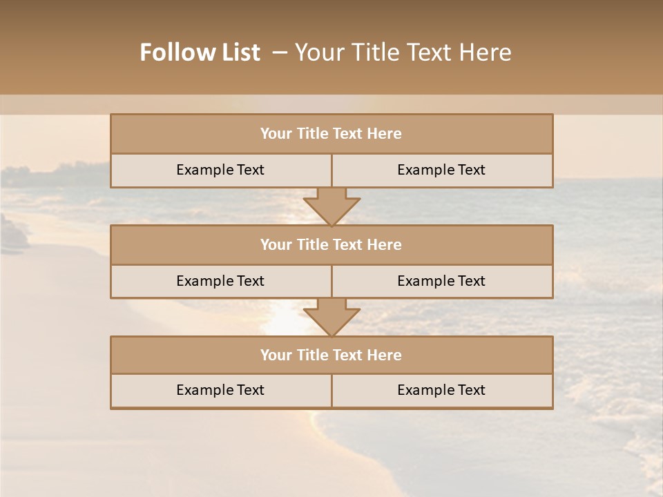 Tranquil Beach Sunset PowerPoint Template