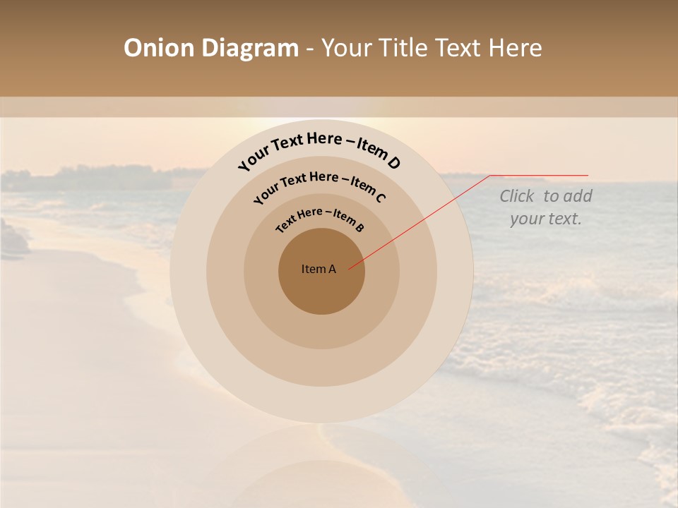 Tranquil Beach Sunset PowerPoint Template