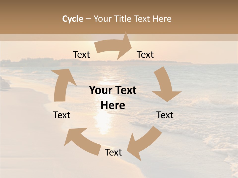 Tranquil Beach Sunset PowerPoint Template