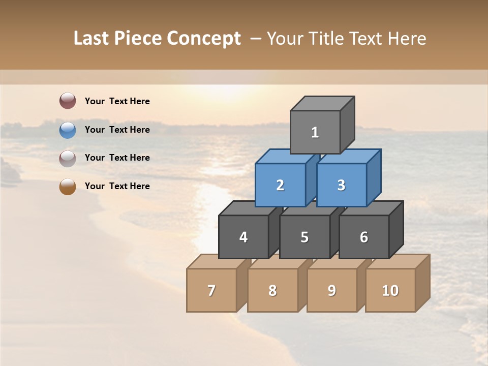 Tranquil Beach Sunset PowerPoint Template