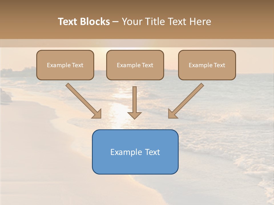 Tranquil Beach Sunset PowerPoint Template