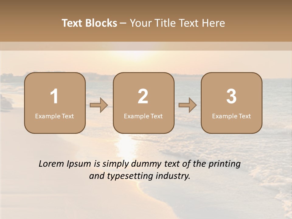Tranquil Beach Sunset PowerPoint Template