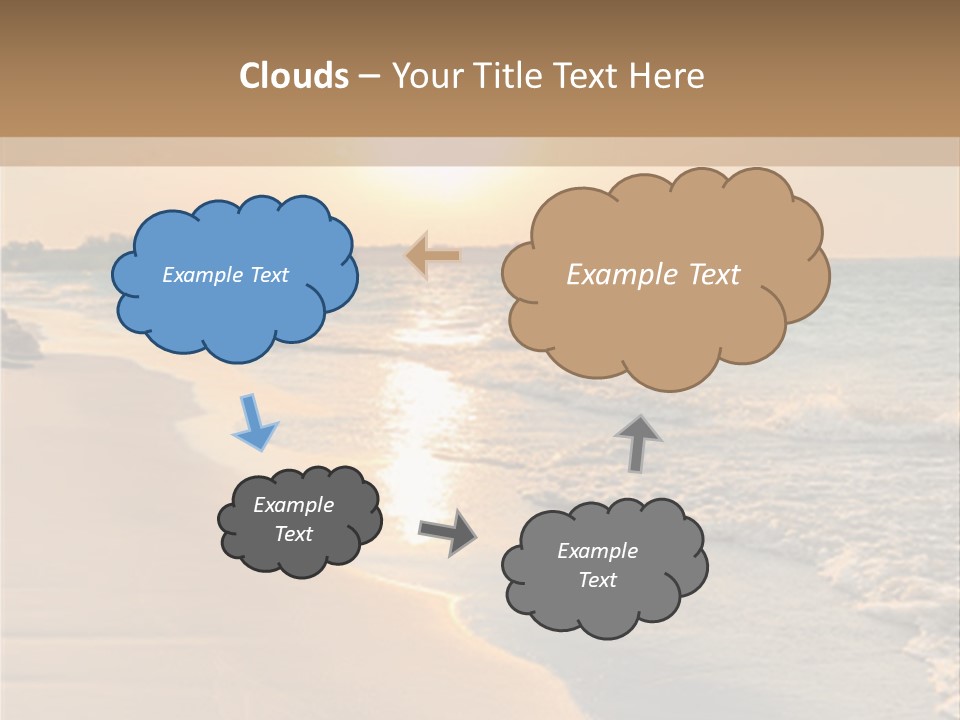 Tranquil Beach Sunset PowerPoint Template