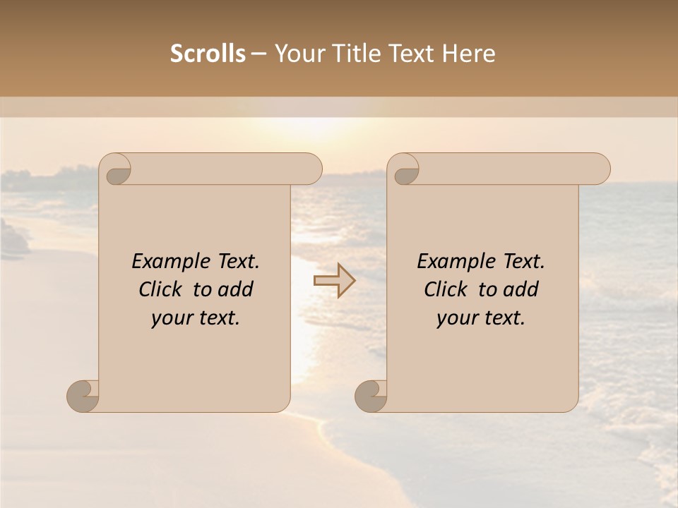 Tranquil Beach Sunset PowerPoint Template