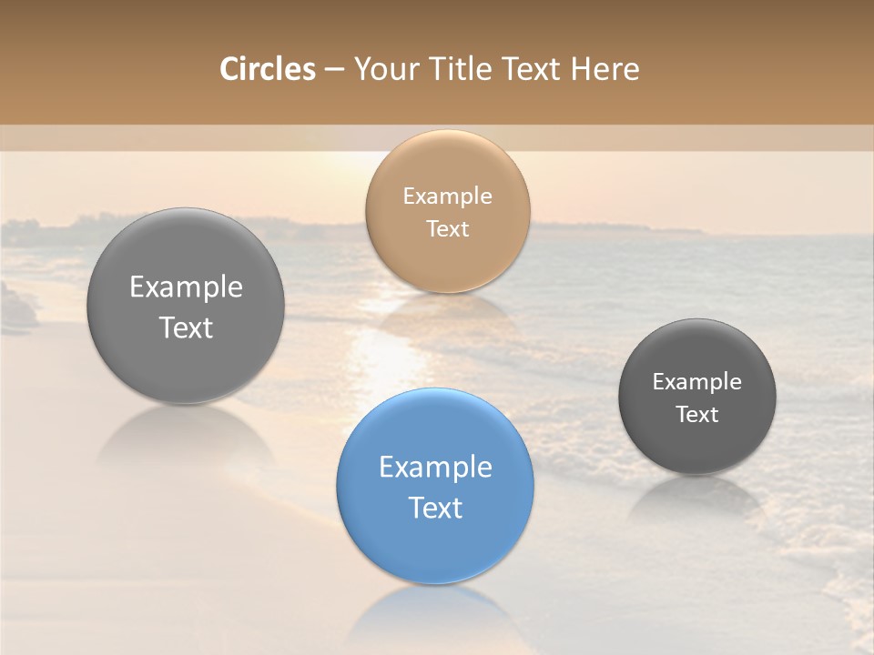 Tranquil Beach Sunset PowerPoint Template