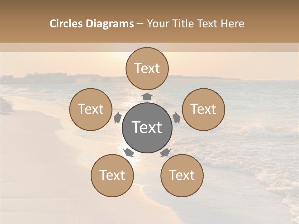 Tranquil Beach Sunset PowerPoint Template