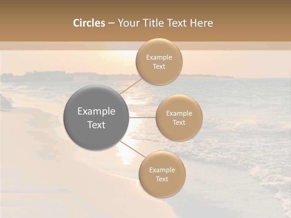 Tranquil Beach Sunset PowerPoint Template