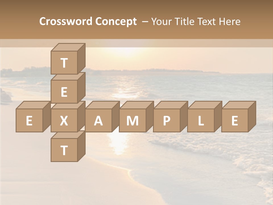 Tranquil Beach Sunset PowerPoint Template