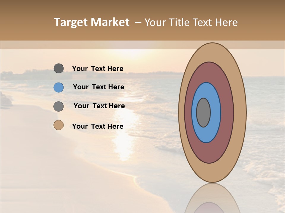 Tranquil Beach Sunset PowerPoint Template