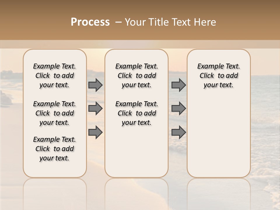 Tranquil Beach Sunset PowerPoint Template