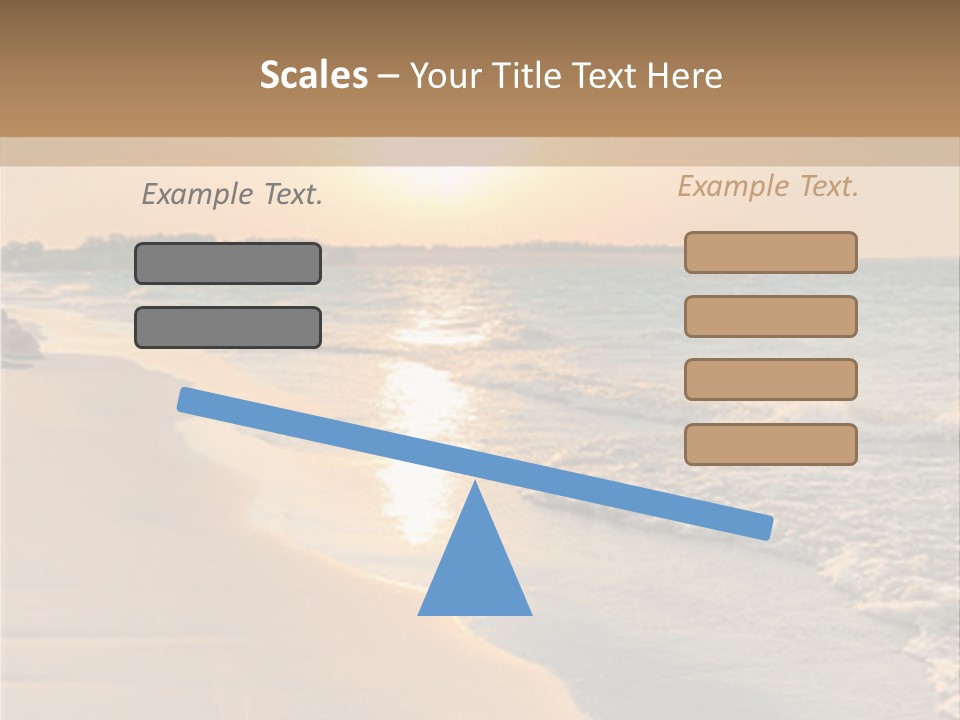 Tranquil Beach Sunset PowerPoint Template