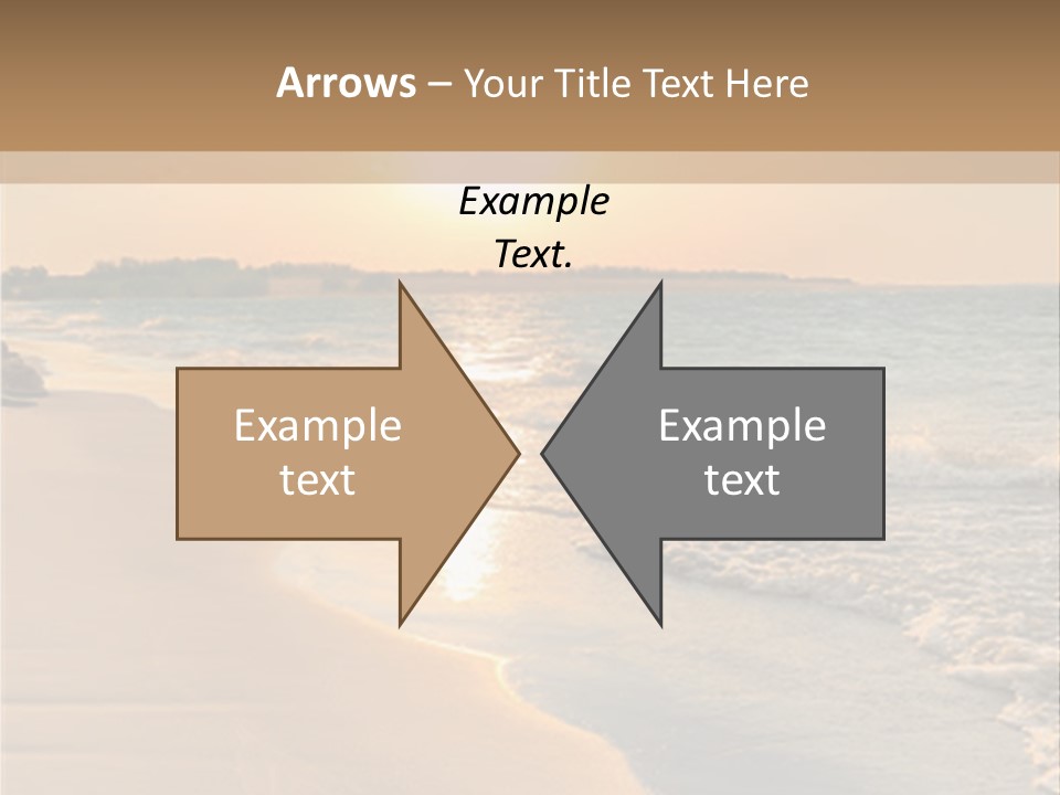 Tranquil Beach Sunset PowerPoint Template