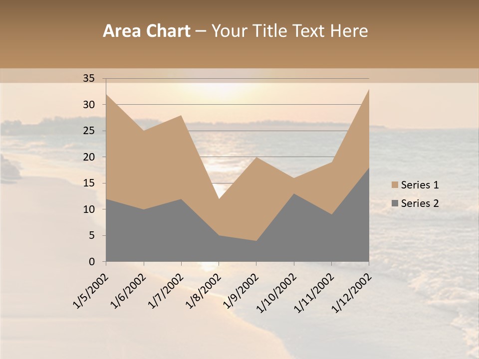 Tranquil Beach Sunset PowerPoint Template