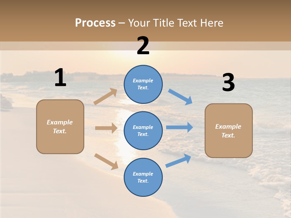 Tranquil Beach Sunset PowerPoint Template