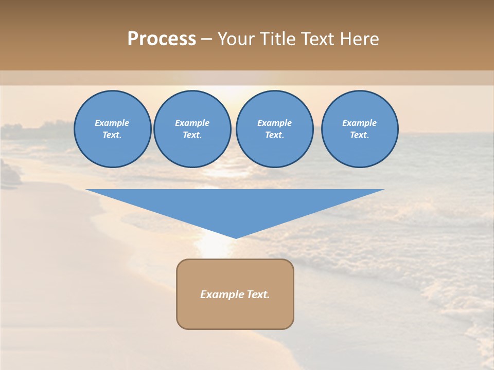 Tranquil Beach Sunset PowerPoint Template