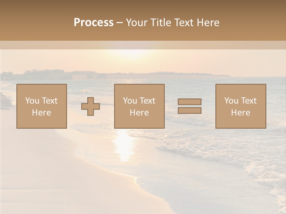 Tranquil Beach Sunset PowerPoint Template