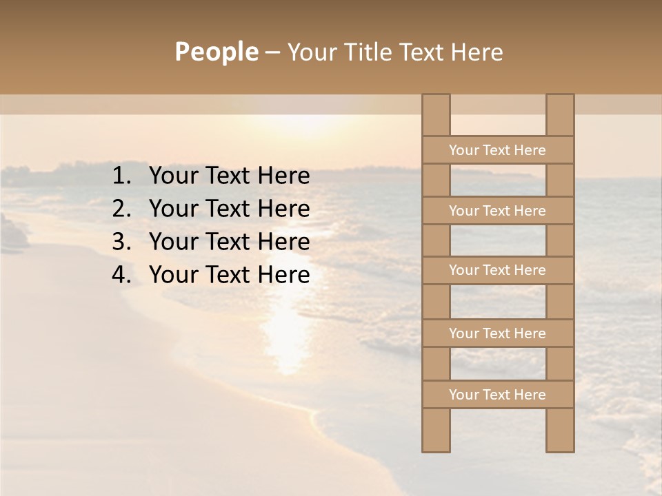 Tranquil Beach Sunset PowerPoint Template