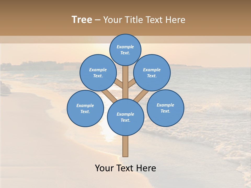 Tranquil Beach Sunset PowerPoint Template