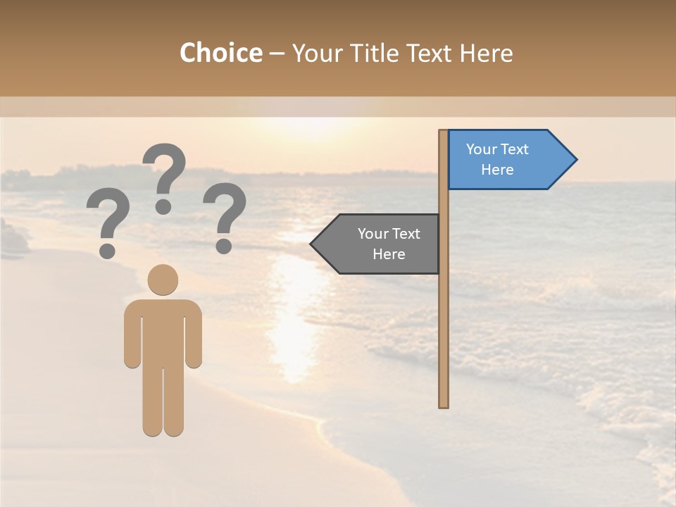 Tranquil Beach Sunset PowerPoint Template